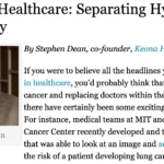 Electronic Health Reporter: ‘Separating AI Hype From Reality’